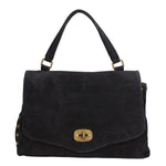 Borsa a Spalla in Vera Pelle Nero