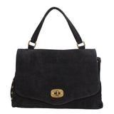 Borsa a Spalla in Vera Pelle Nero