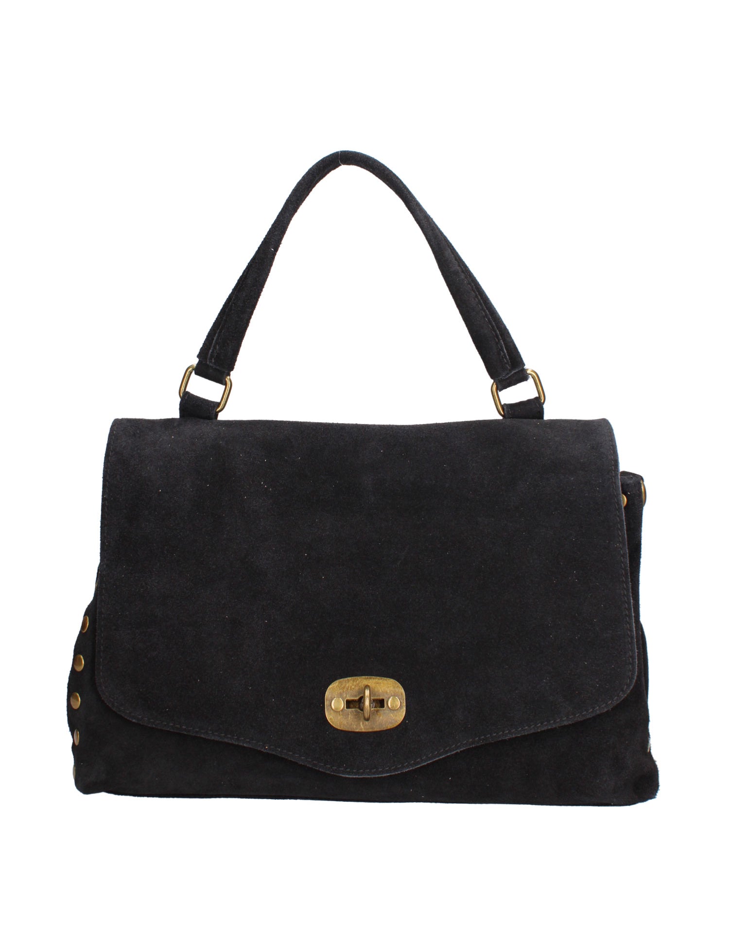 Borsa a Spalla in Vera Pelle Nero