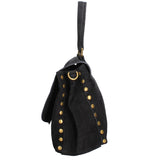 Borsa a Spalla in Vera Pelle Nero