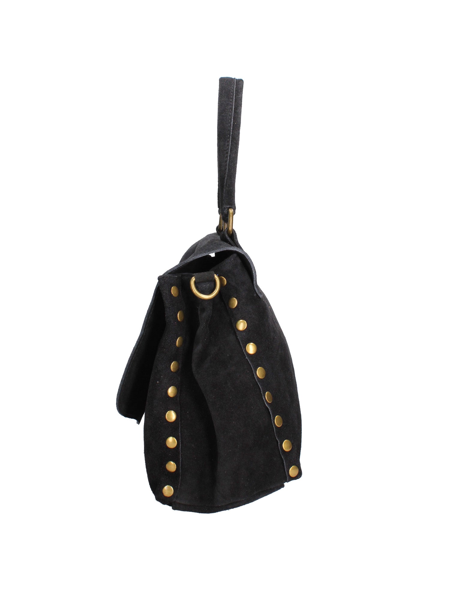 Borsa a Spalla in Vera Pelle Nero
