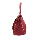 Borsa a Spalla in Vera Pelle Bordeaux