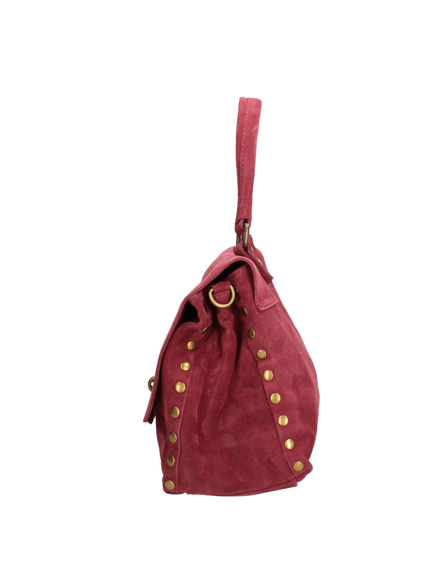 Borsa a Spalla in Vera Pelle Bordeaux