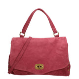 Borsa a Spalla in Vera Pelle Bordeaux