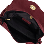 Borsa a Spalla in Vera Pelle Bordeaux