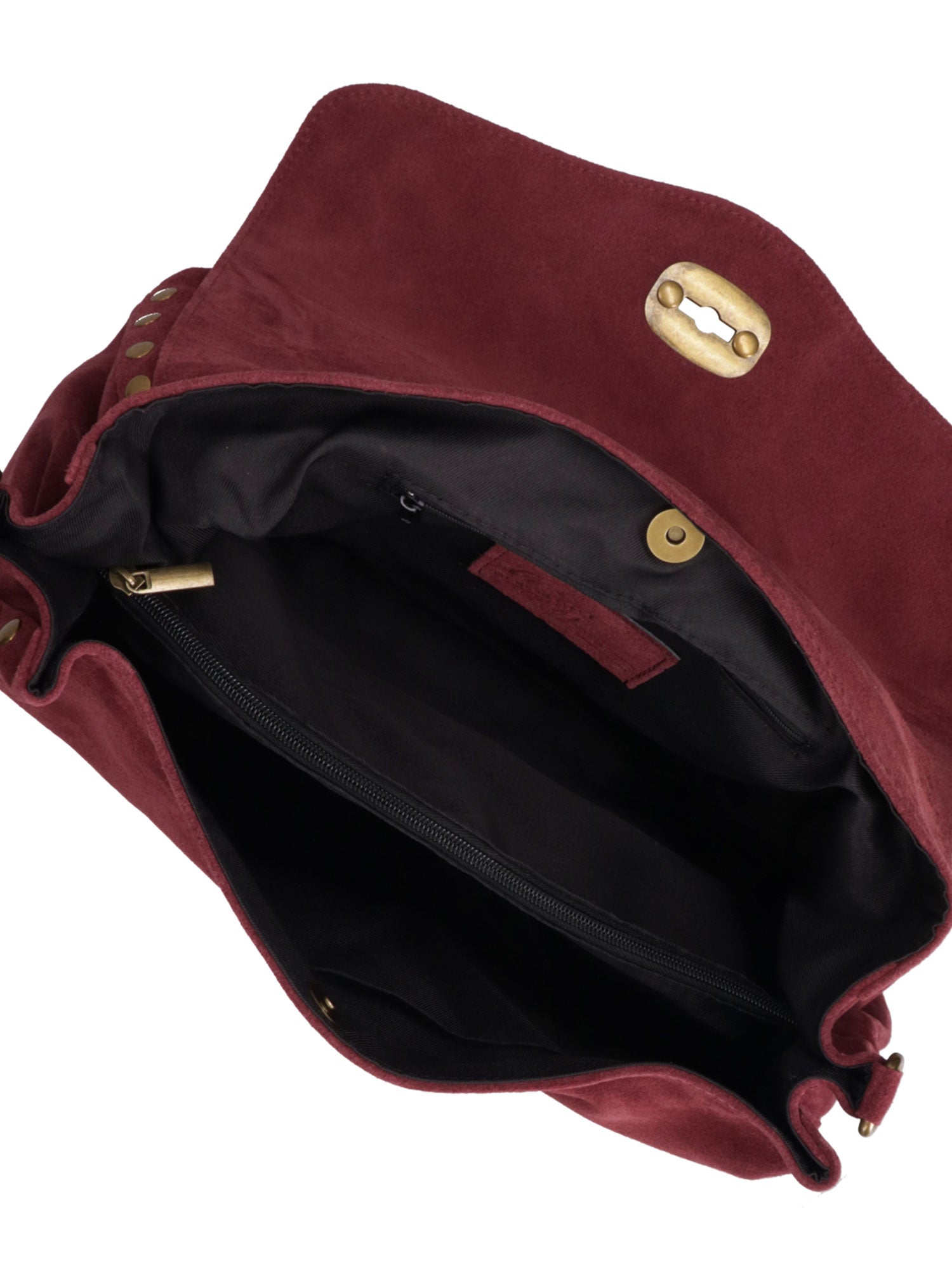 Borsa a Spalla in Vera Pelle Bordeaux