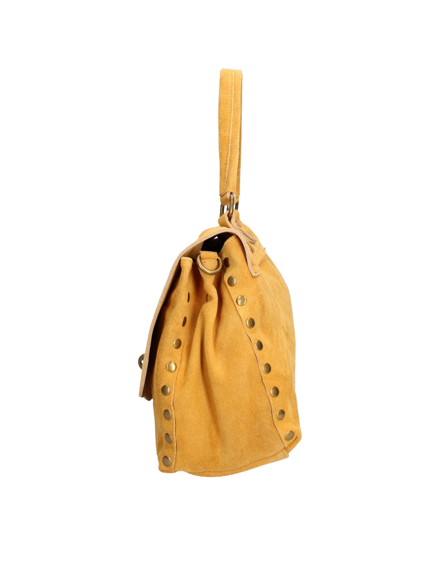 Borsa a Spalla in Vera Pelle Senape