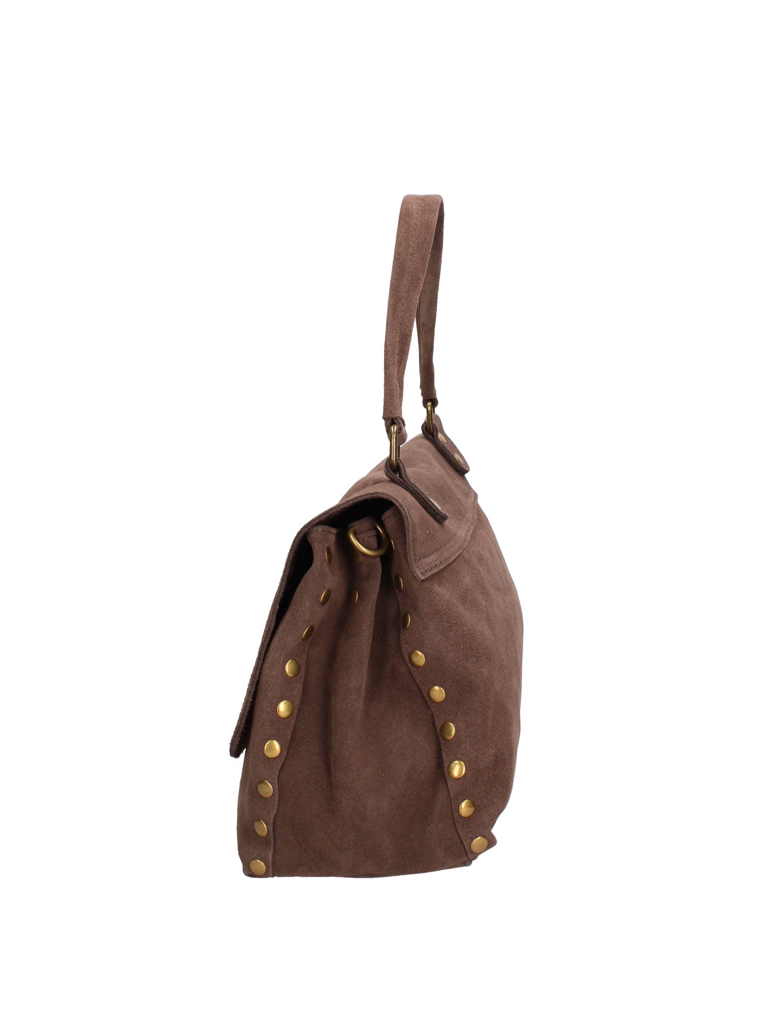 Borsa a Spalla in Vera Pelle Beige Scuro