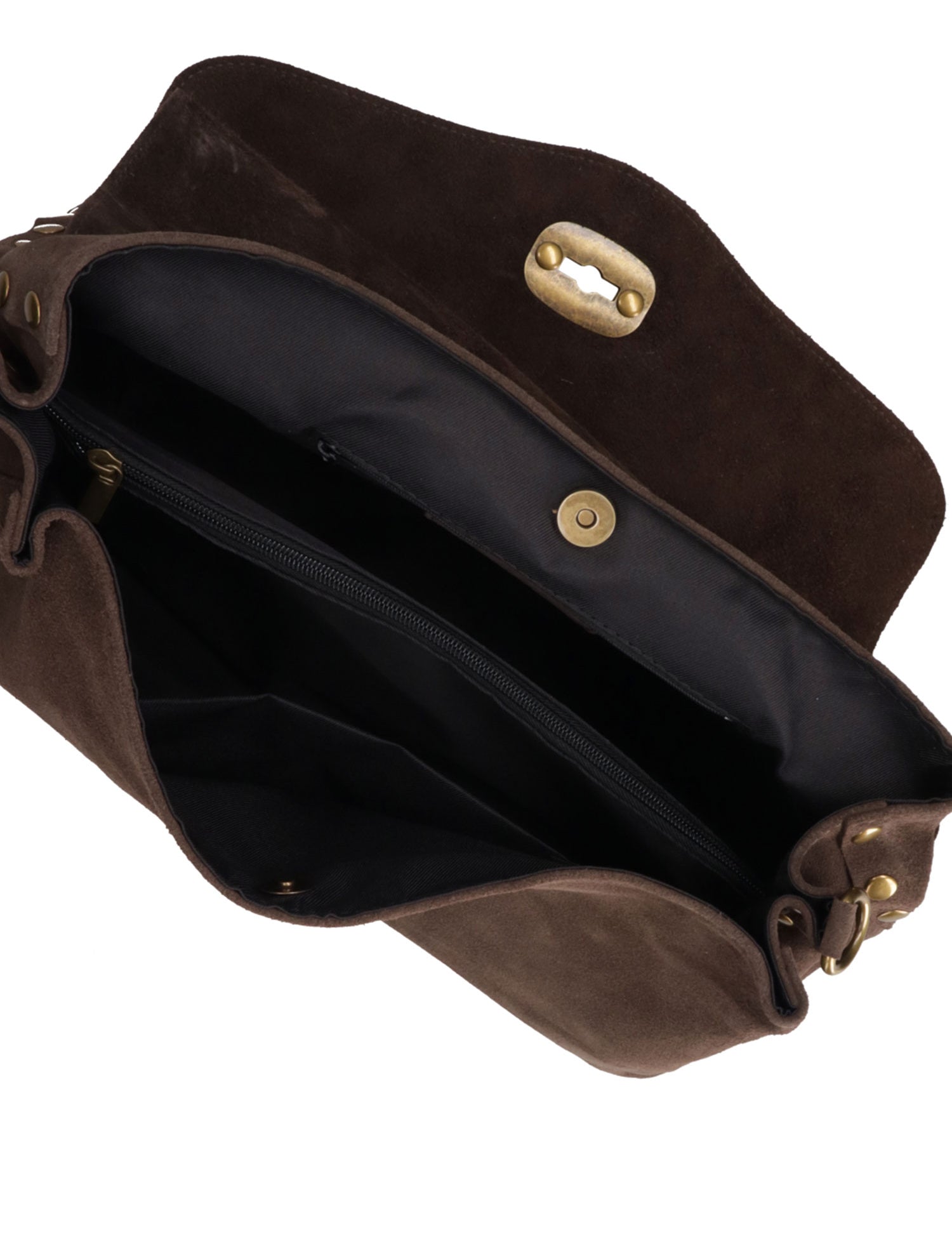 Borsa a Spalla in Vera Pelle Beige Scuro