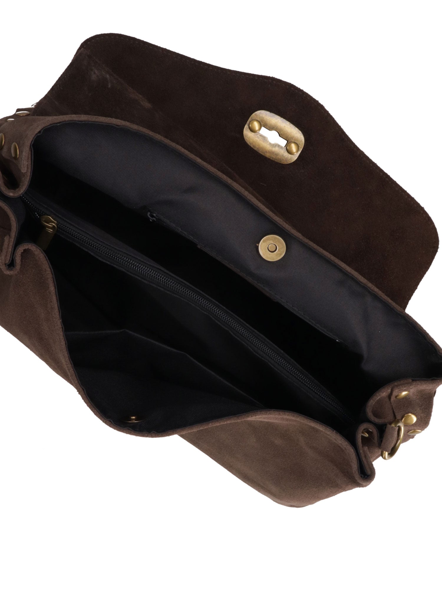 Borsa a Spalla in Vera Pelle Beige Scuro