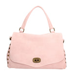 Borsa a Spalla in Vera Pelle Rosa Antico