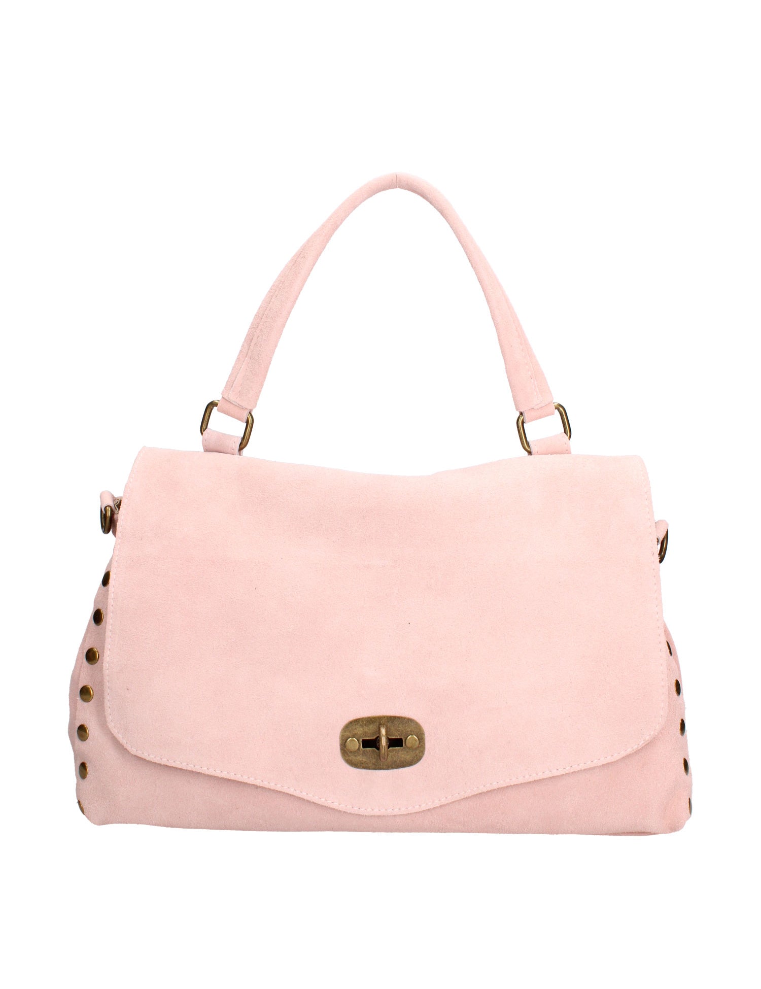 Borsa a Spalla in Vera Pelle Rosa Antico