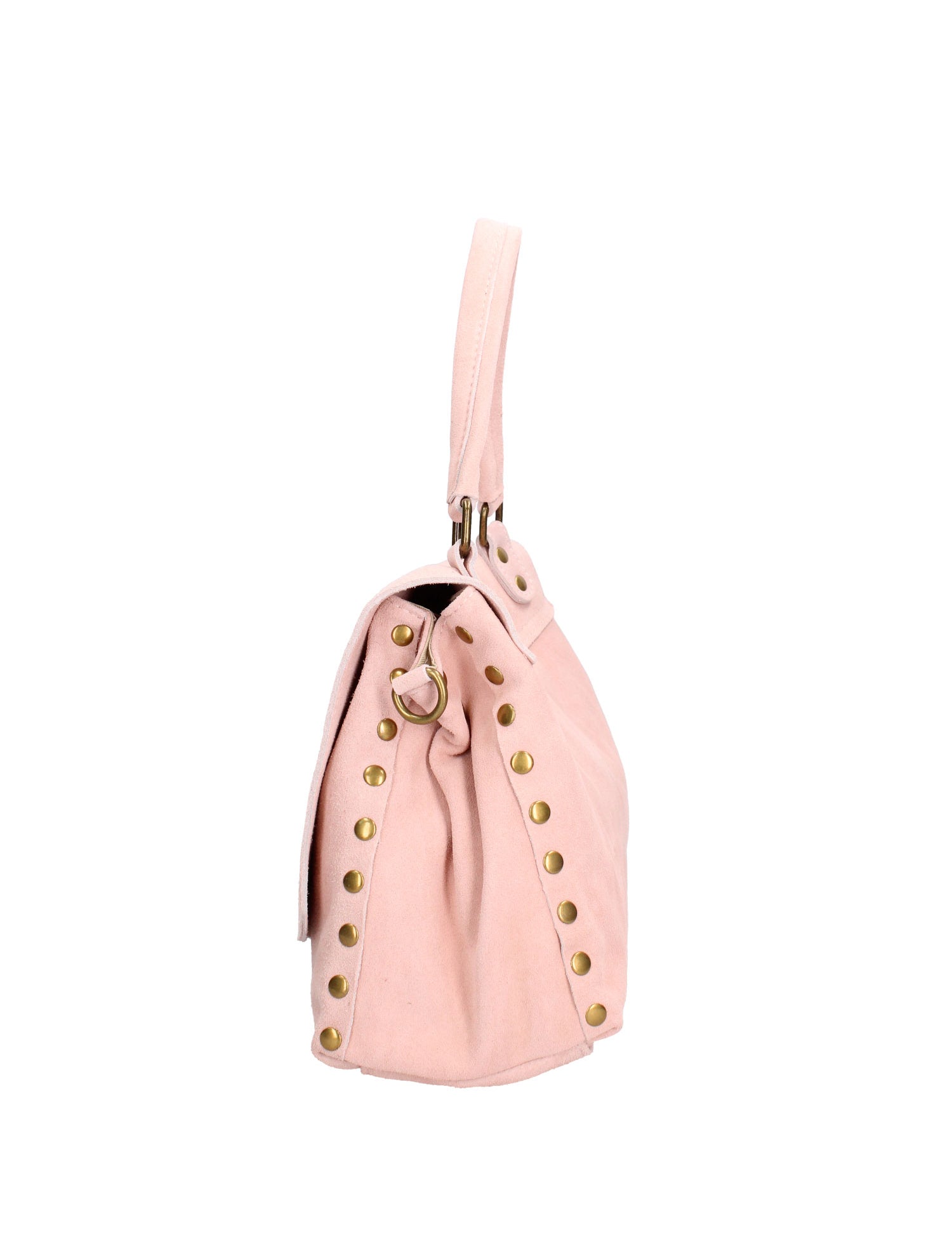 Borsa a Spalla in Vera Pelle Rosa Antico