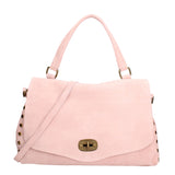Borsa a Spalla in Vera Pelle Rosa Antico
