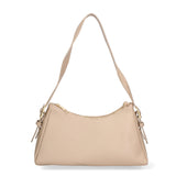 Borsa a Spalla in Vera Pelle Beige Scuro