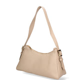 Borsa a Spalla in Vera Pelle Beige Scuro