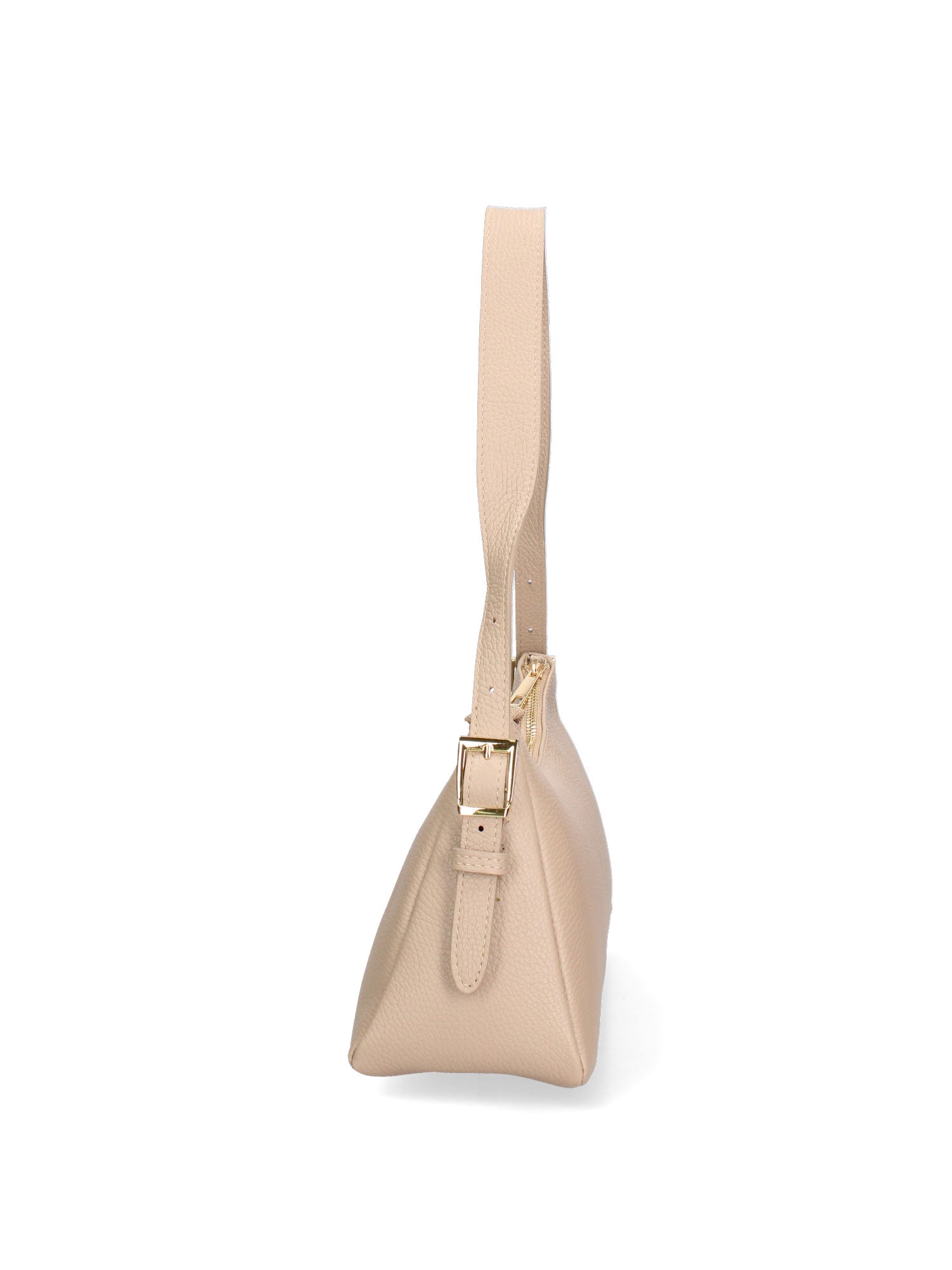 Borsa a Spalla in Vera Pelle Beige Scuro