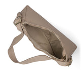 Borsa a Spalla in Vera Pelle Beige Scuro