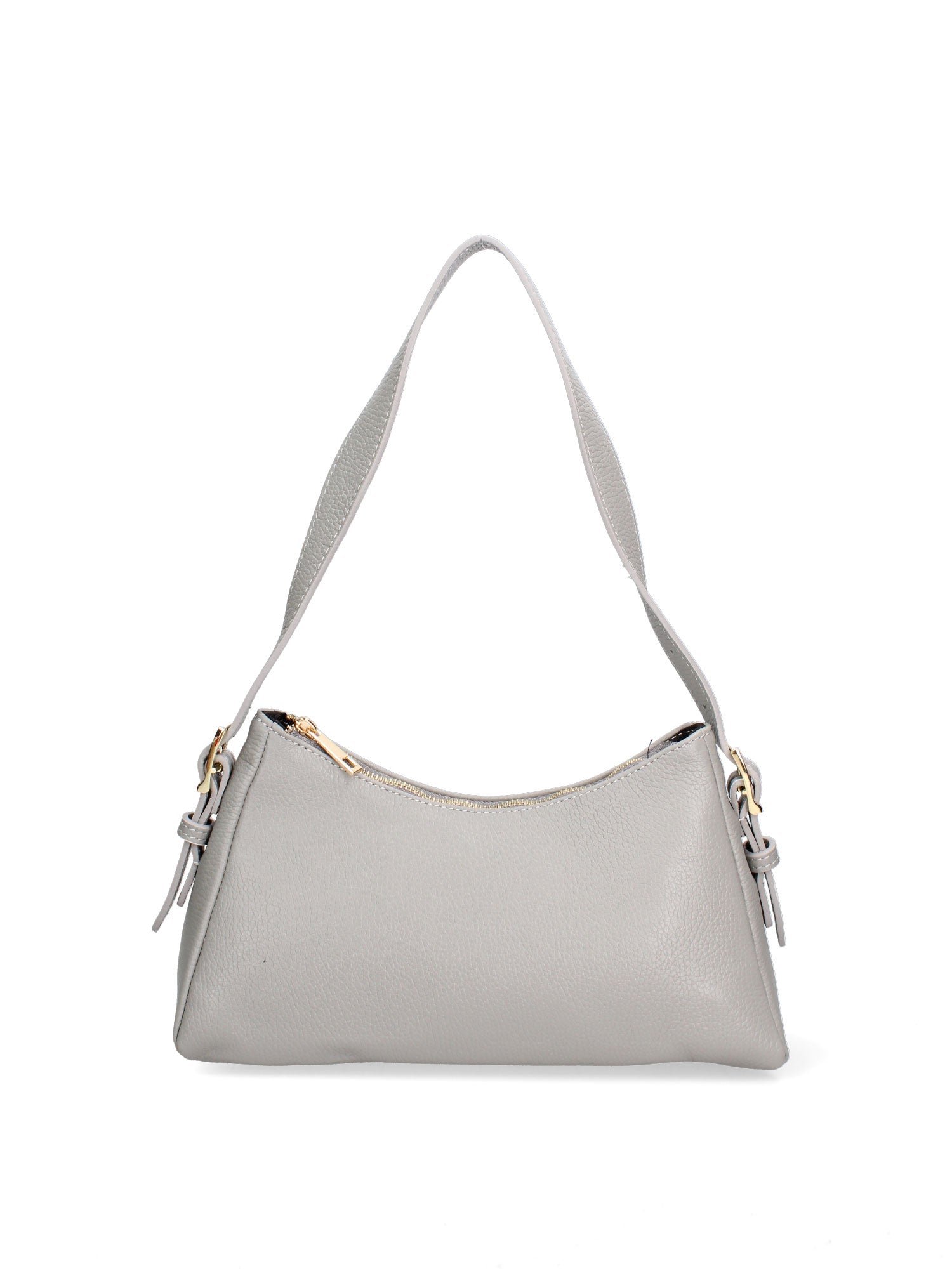 Borsa a Spalla in Vera Pelle Grigio