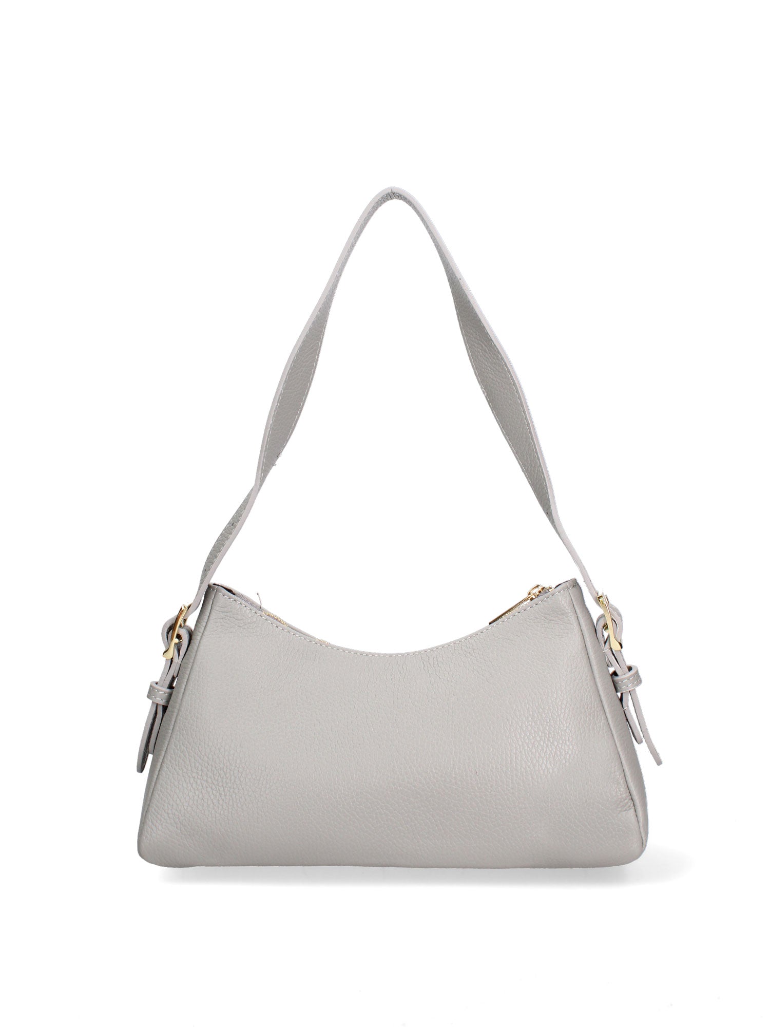Borsa a Spalla in Vera Pelle Grigio