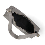Borsa a Spalla in Vera Pelle Grigio