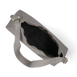 Borsa a Spalla in Vera Pelle Grigio