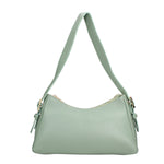 Borsa a Spalla in Vera Pelle Verde Chiaro