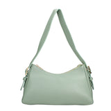 Borsa a Spalla in Vera Pelle Verde Chiaro