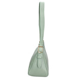 Borsa a Spalla in Vera Pelle Verde Chiaro