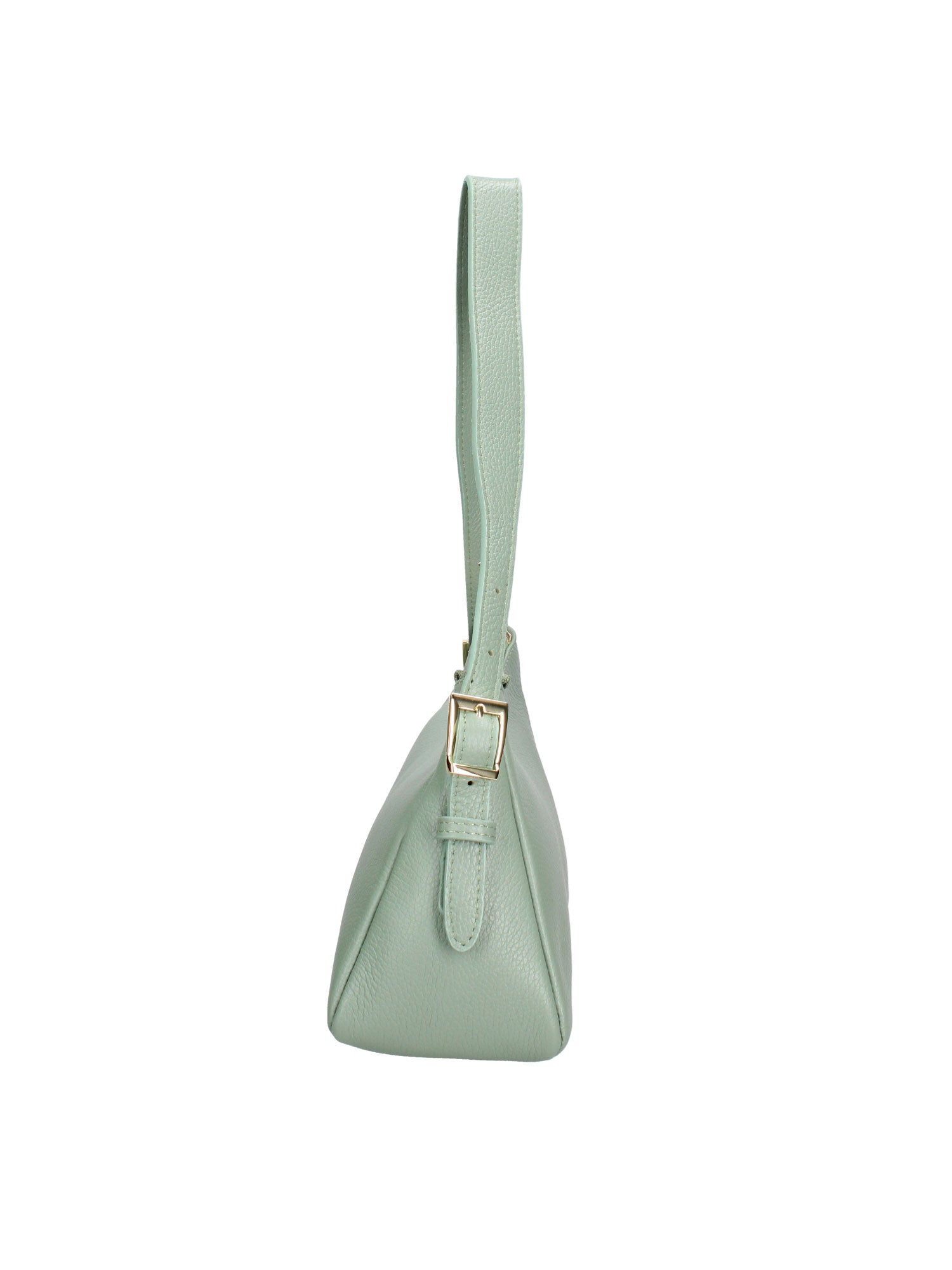 Borsa a Spalla in Vera Pelle Verde Chiaro