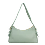 Borsa a Spalla in Vera Pelle Verde Chiaro
