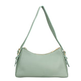 Borsa a Spalla in Vera Pelle Verde Chiaro