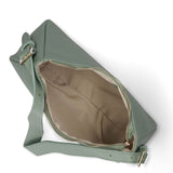 Borsa a Spalla in Vera Pelle Verde Chiaro