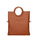 Borsa a Mano in Vera Pelle Cognac