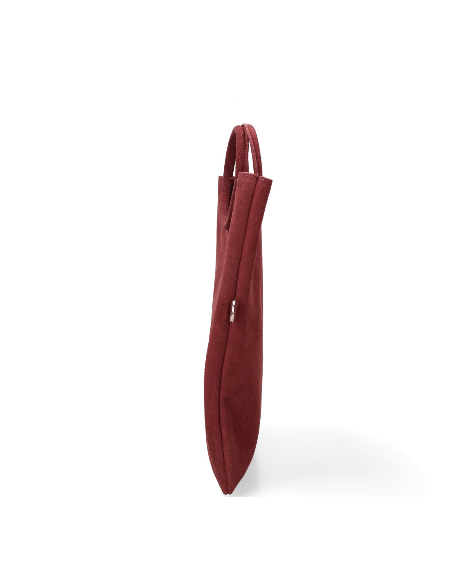Borsa a Mano in Vera Pelle Bordeaux