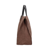 Borsa a Spalla in Vera Pelle Beige Scuro