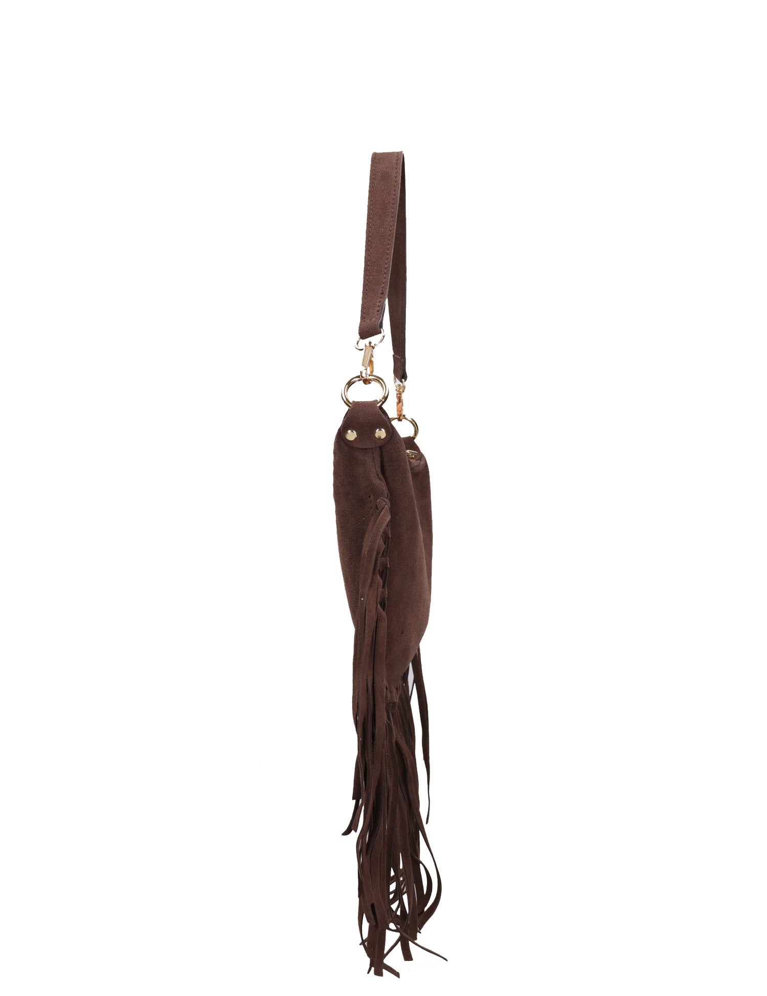 Borsa a Spalla in Vera Pelle Beige Scuro