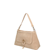Borsa a Tracolla in Vera Pelle Beige