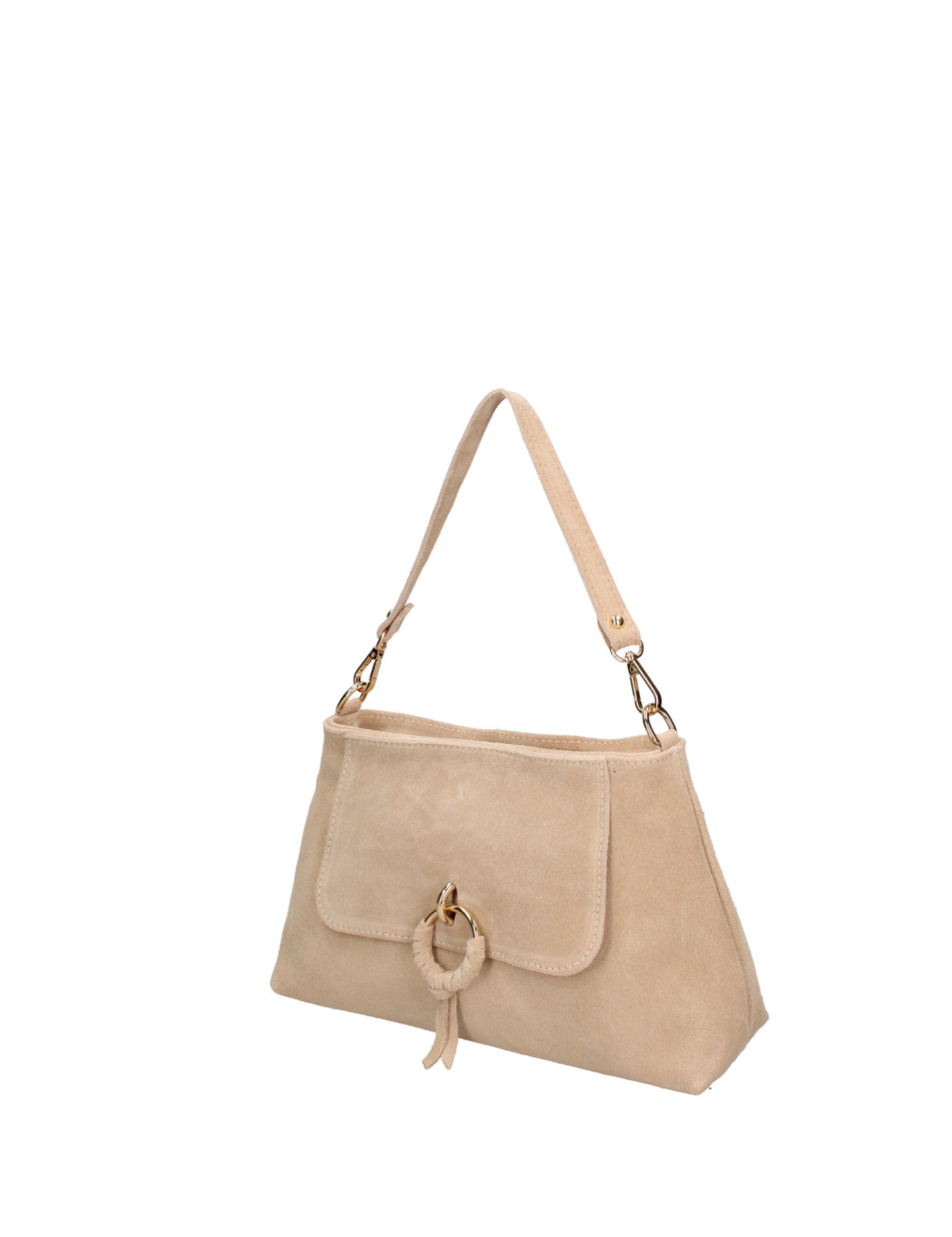 Borsa a Tracolla in Vera Pelle Beige