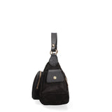 Borsa a Spalla in Vera Pelle Nero