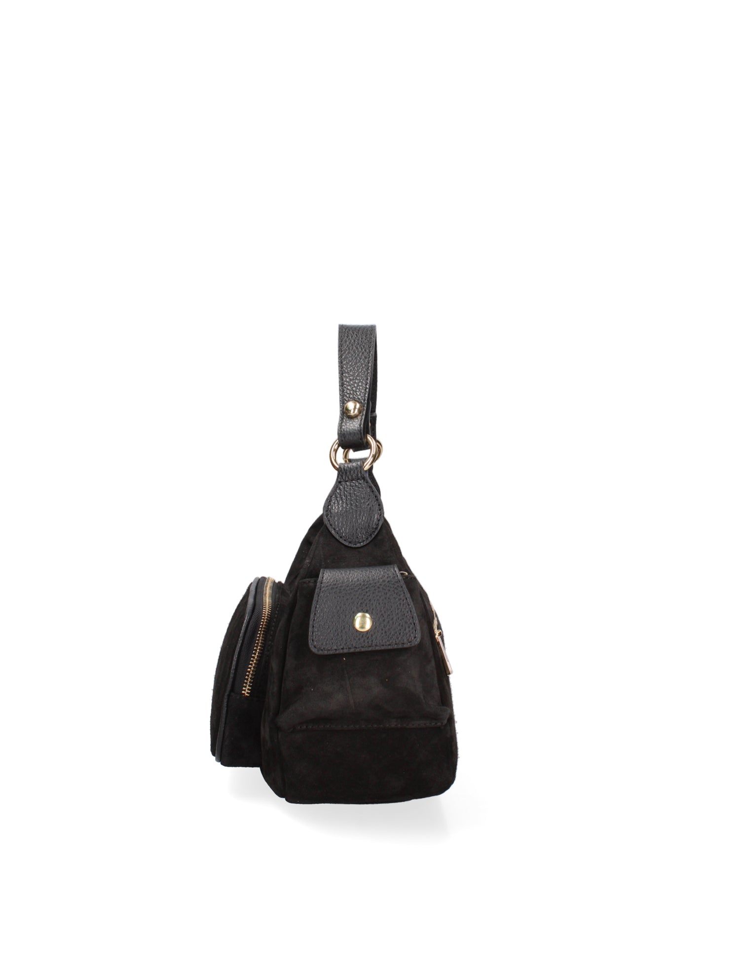 Borsa a Spalla in Vera Pelle Nero
