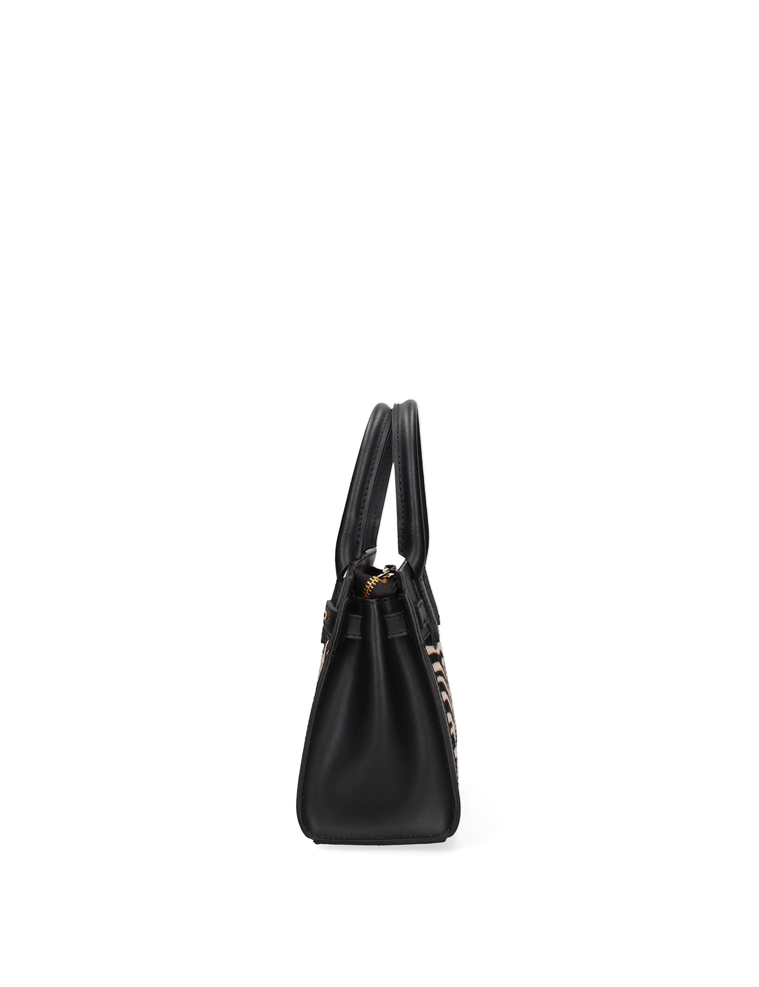 Borsa a Mano in Vera Pelle Nero