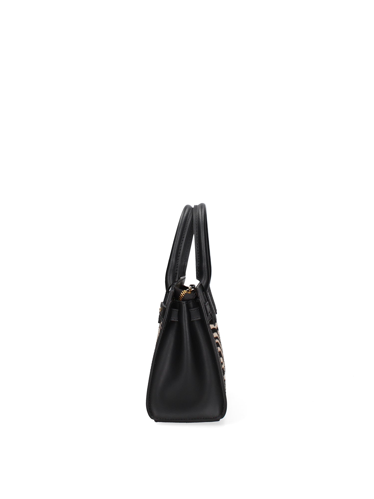 Borsa a Mano in Vera Pelle Nero