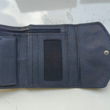 Portafoglio in Vera Pelle Blu Jeans