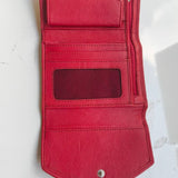 Portafoglio in Vera Pelle Rosso