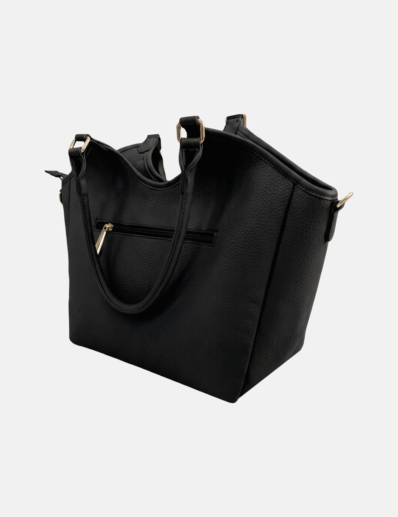 Borsa a Spalla in Pvc Nero