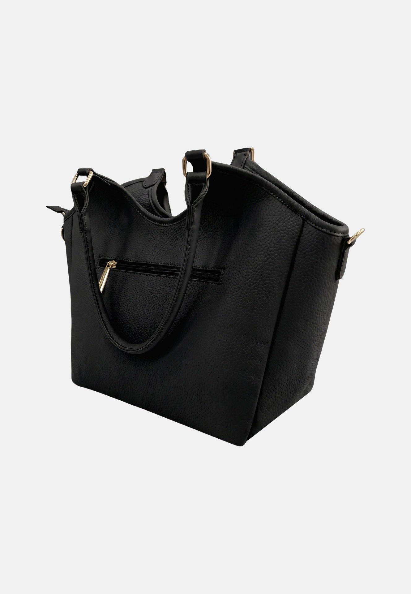 Borsa a Spalla in Pvc Nero