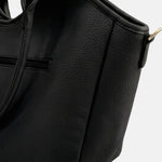 Borsa a Spalla in Pvc Nero