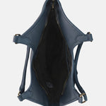 Borsa a Spalla in Pvc Blu