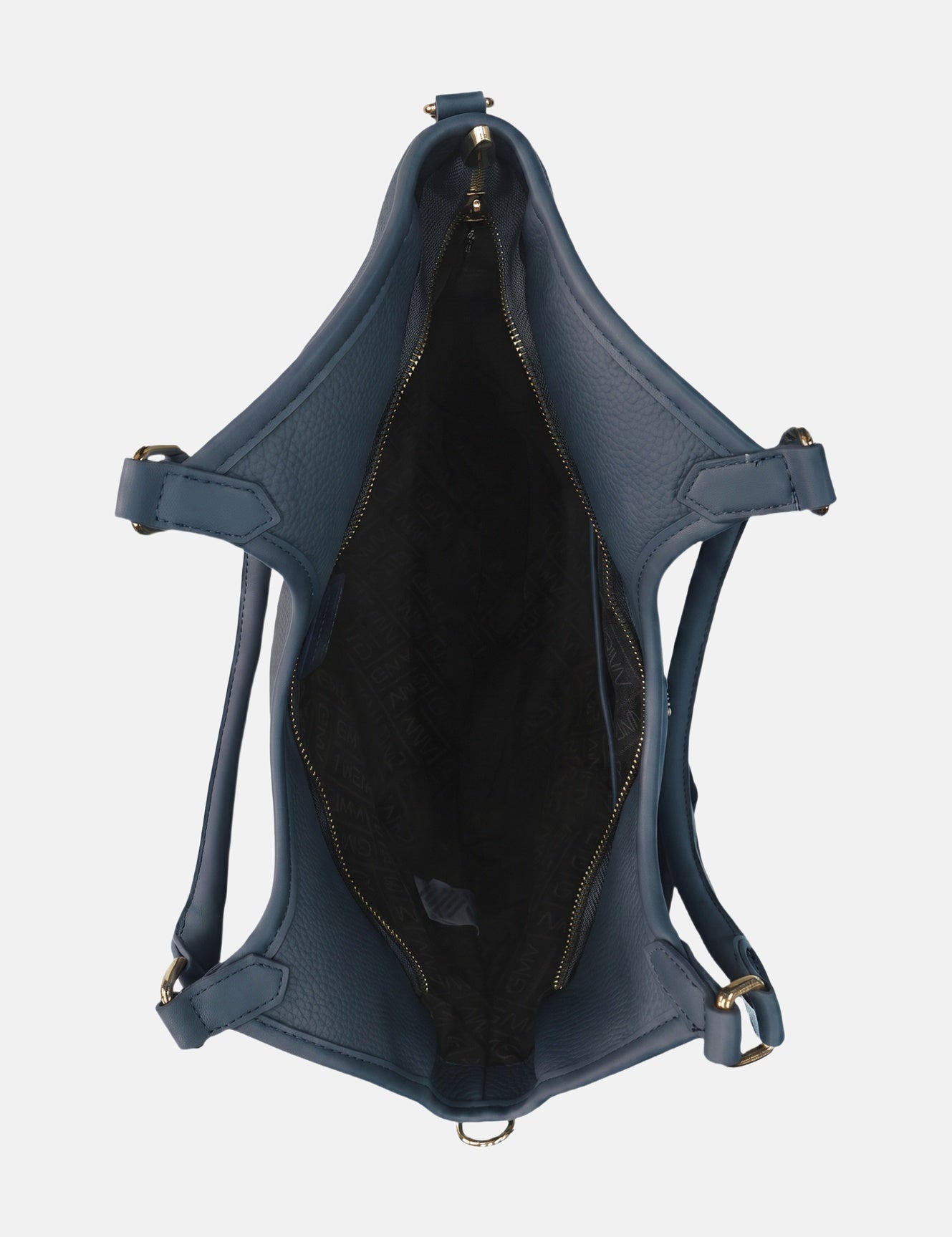 Borsa a Spalla in Pvc Blu